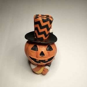 Retro Halloween Pumpkin Figurine